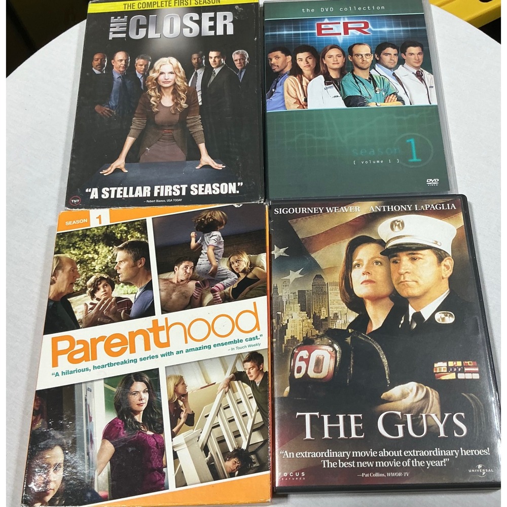 DVD Lot The Closer ER Parenthood Season 1 The Guys Drama 4 Sets